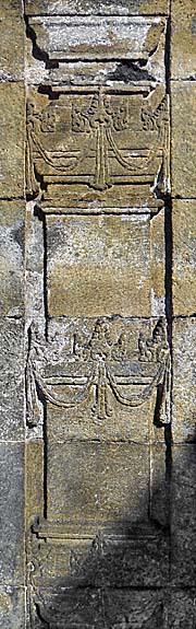 A decorative relief in Borobodur by Asienreisender